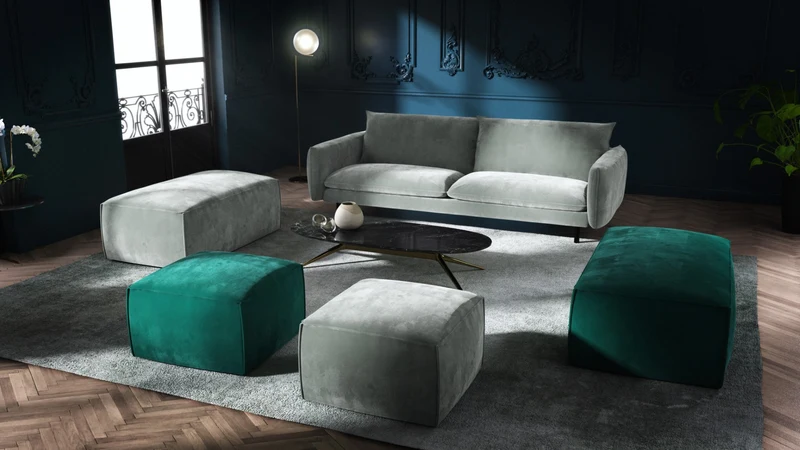 Pouf carré STIG Velours