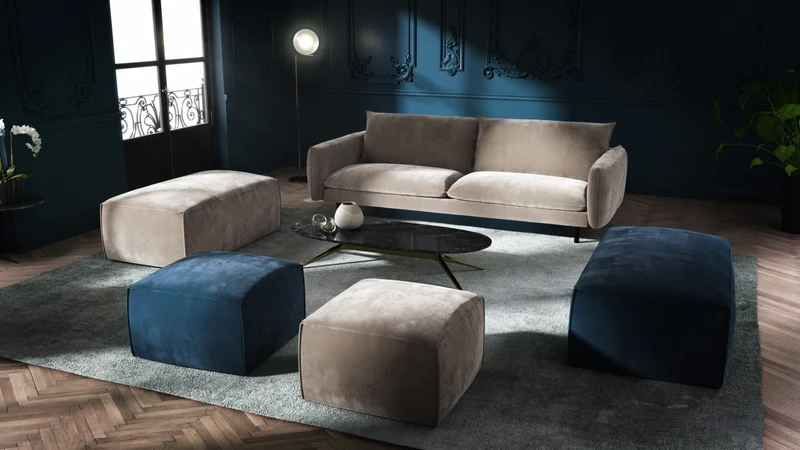 Pouf carré STIG Velours