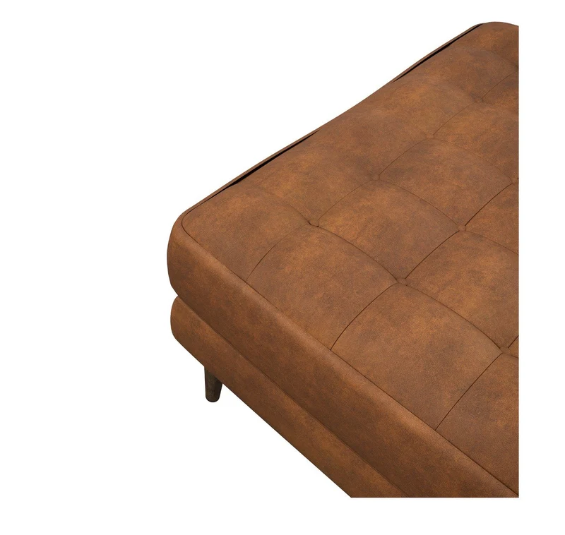 Pouf JAKOB Tissu vintage vieilli