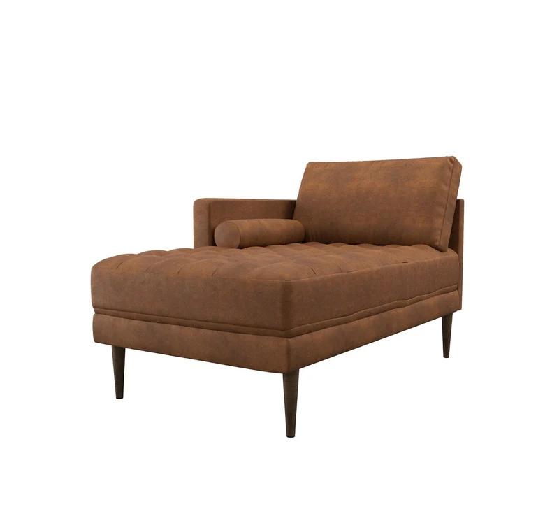 Méridienne gauche JAKOB Tissu vintage vieilli