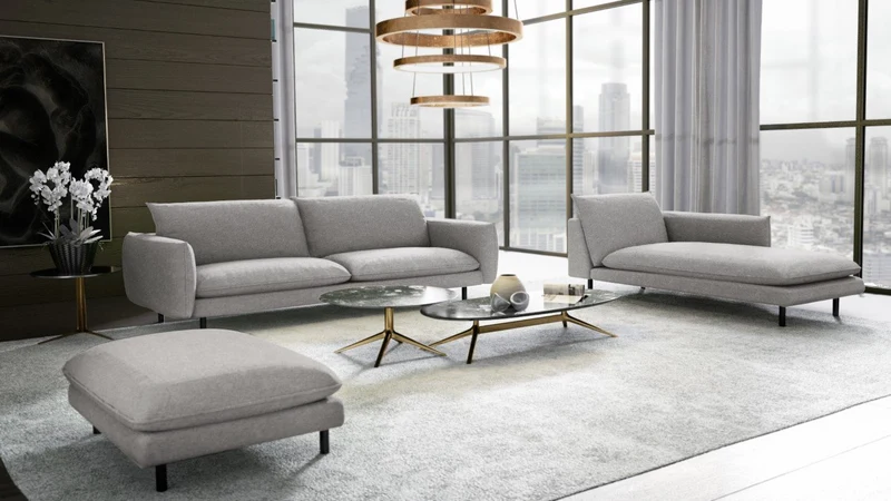 Pouf ISAK Tissu tramé