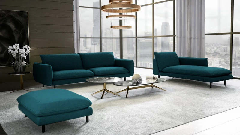 Méridienne droite ISAK Tissu tramé