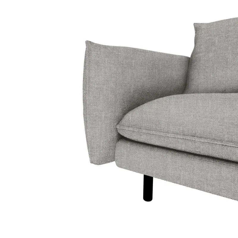 Canapé grand angle gauche ISAK Tissu tramé