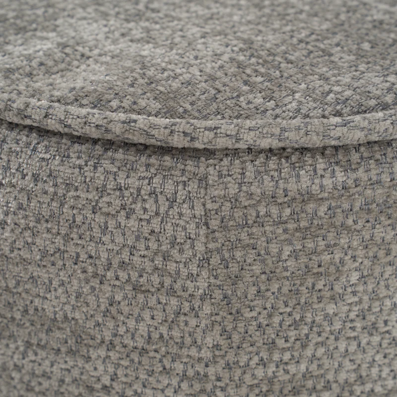 Canapé 2 places sans montage chenille gris clair, poches latérales, assise moelleuse PROCESS
