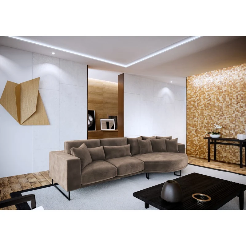 Canapé grand angle droit SUBLIM Velours