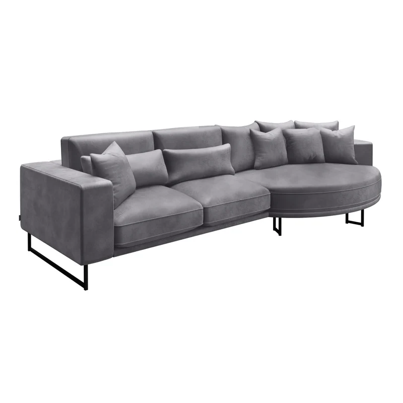 Canapé grand angle droit SUBLIM Velours