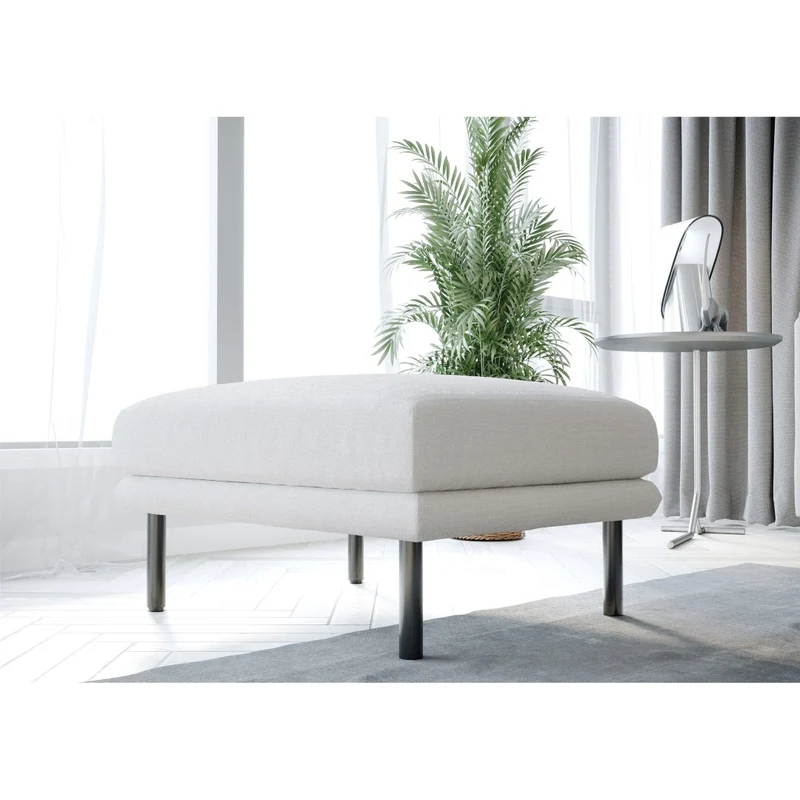 Pouf DAVID Tissu tramé