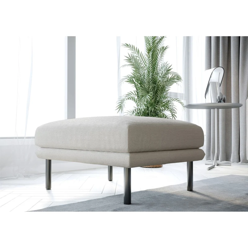 Pouf DAVID Tissu tramé