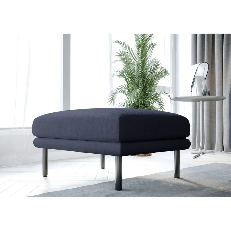 Pouf DAVID Tissu tramé