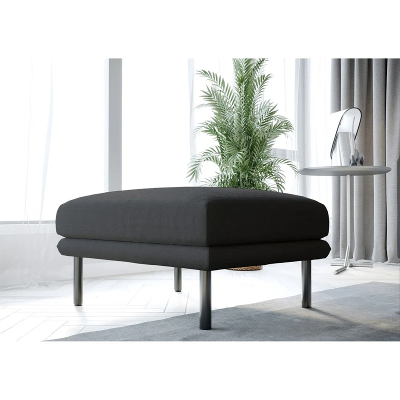 Pouf DAVID Tissu tramé