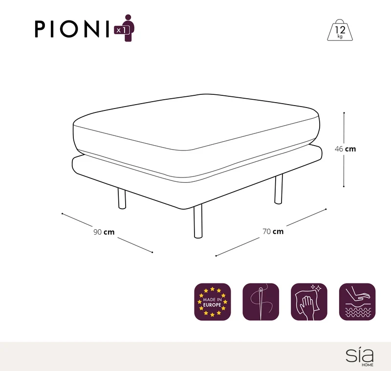 Pouf PIONI Bouclette