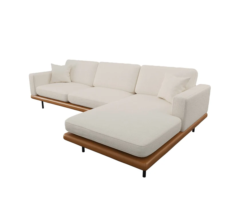 Canapé angle droit PIONI Bouclette