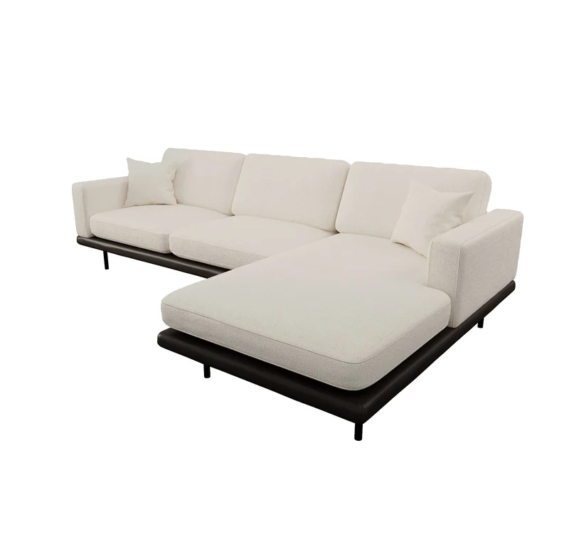 Canapé angle droit PIONI Bouclette