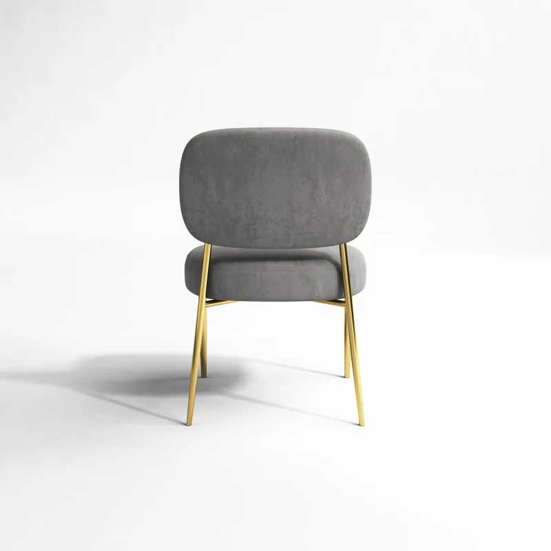Set de 2 chaises PIA Velours pieds dorés