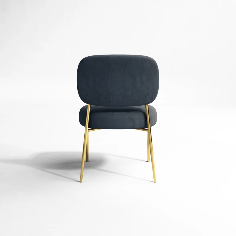 Set de 2 chaises PIA Velours pieds dorés