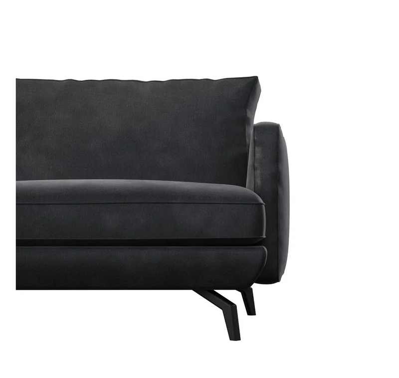 Canapé grand angle gauche UNIC Velours