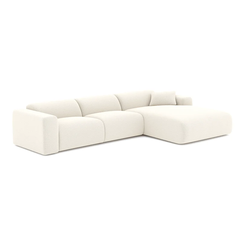 Canapé grand angle droit MYRA Bouclette