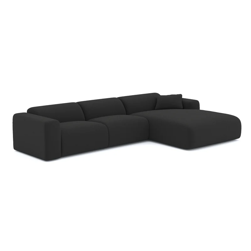 Canapé grand angle droit MYRA Bouclette