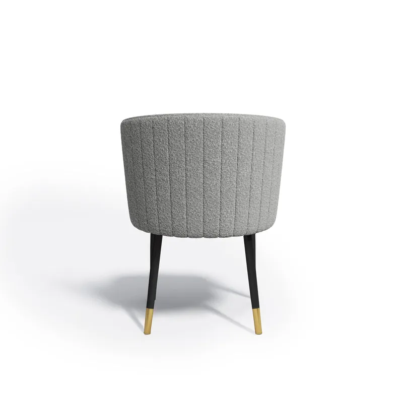 Set de 2 chaises NILS Bouclette pieds bicolores