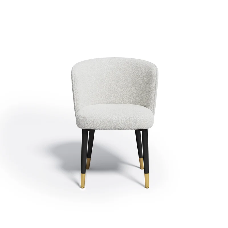 Set de 2 chaises NILS Bouclette pieds bicolores