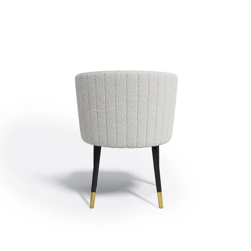Set de 2 chaises NILS Bouclette pieds bicolores