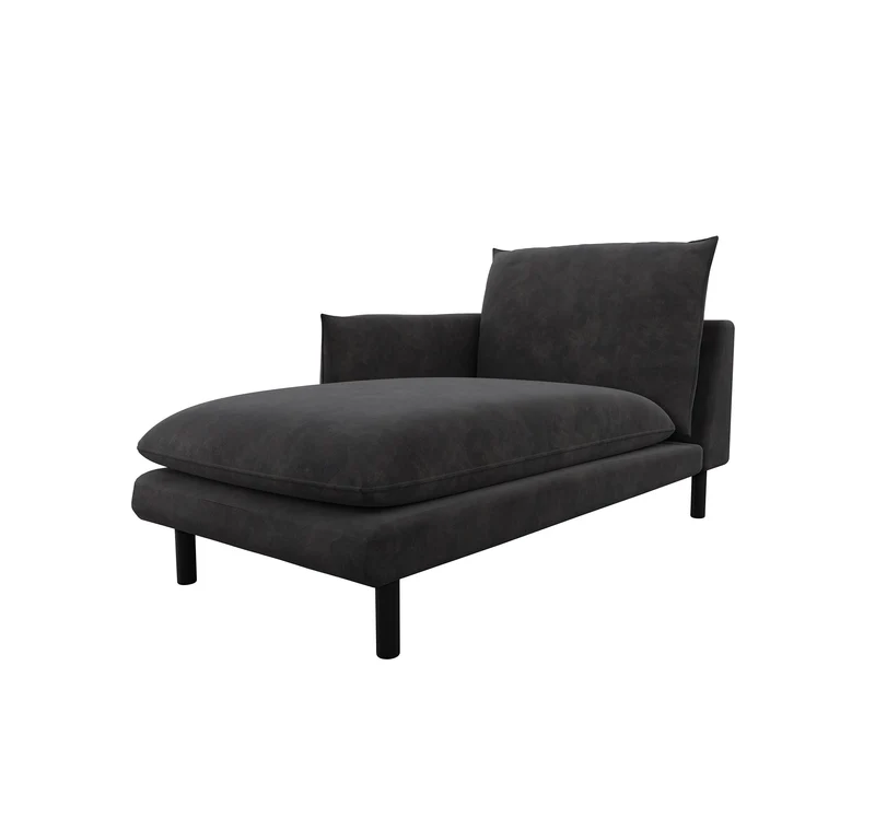 Méridienne gauche ISAK Tissu effet cuir vintage