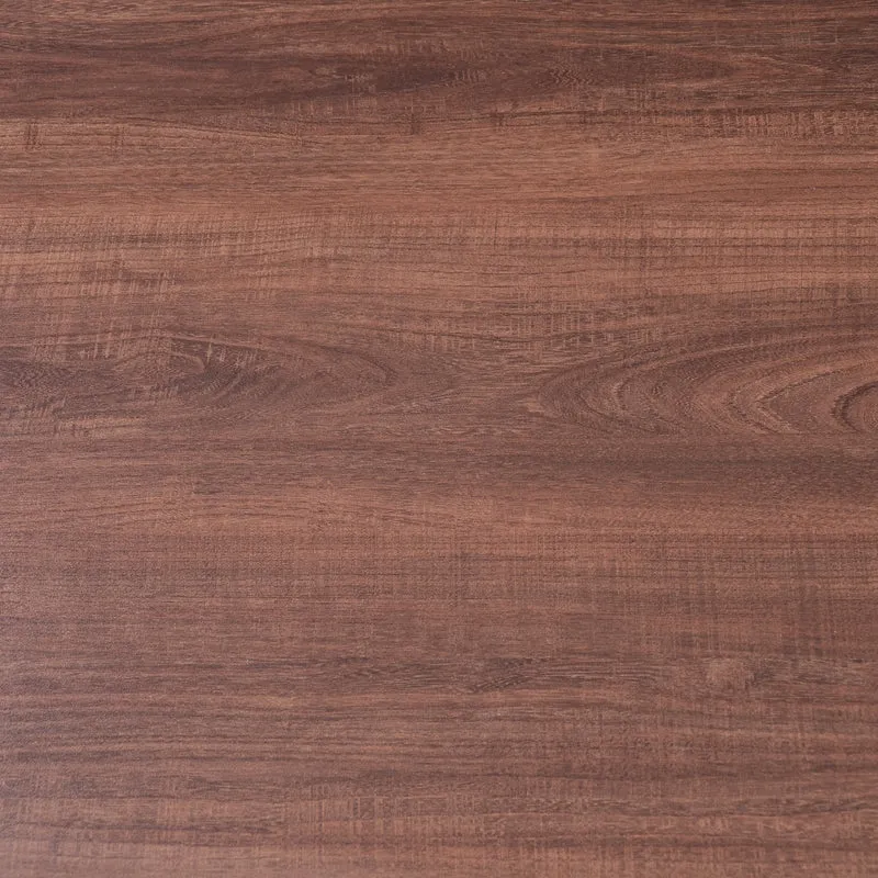 Meuble TV en effect bois noyer et rotin avec portes coulissantes - style rétro TRENCHSOUND