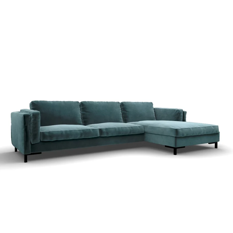 Canapé d'angle droit ANDERSON Velours