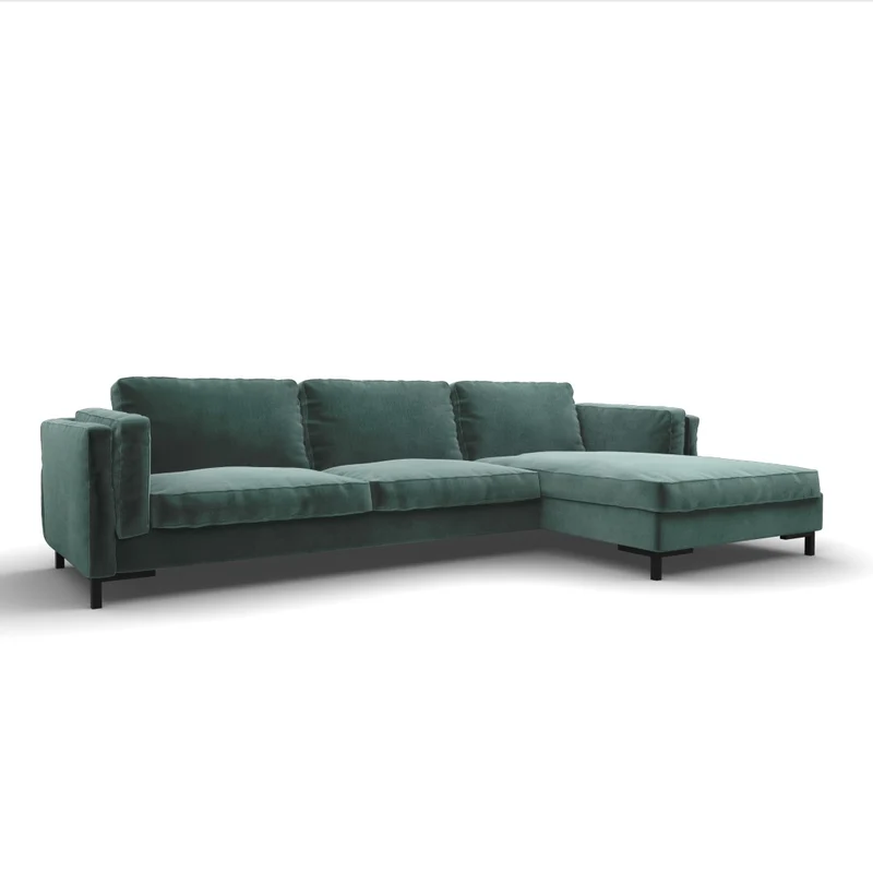 Canapé d'angle droit ANDERSON Velours