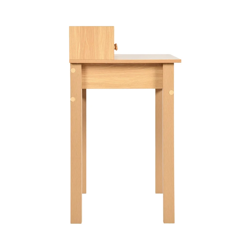 Bureau classique en bois, avec tiroirs et rangements DEVAKI LIGHT WOOD