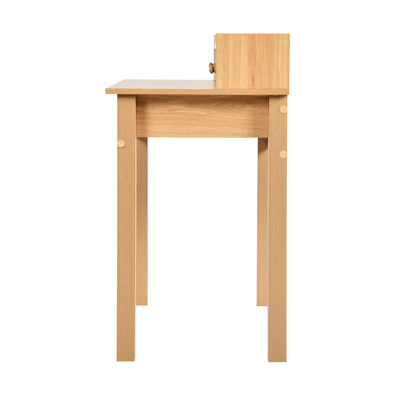 Bureau classique en bois, avec tiroirs et rangements DEVAKI LIGHT WOOD