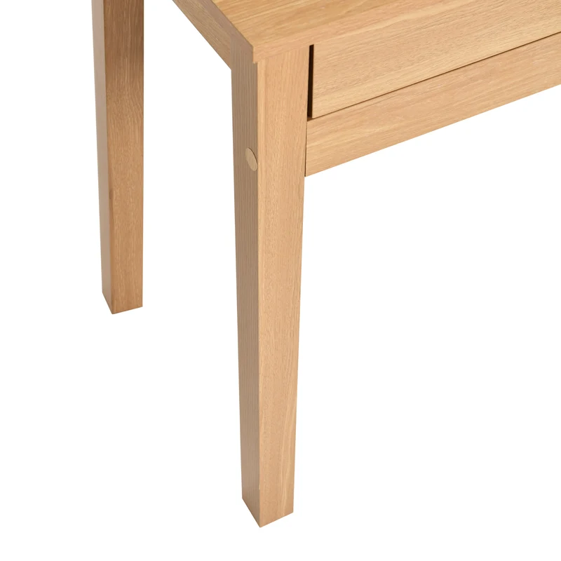 Bureau classique en bois, avec tiroirs et rangements DEVAKI LIGHT WOOD