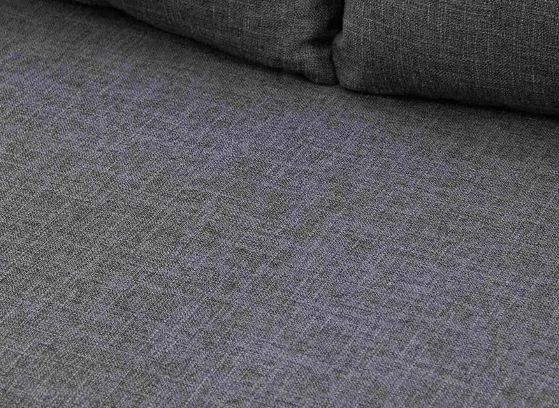 Canapé clic clac 2 places en tissu gris TONKA