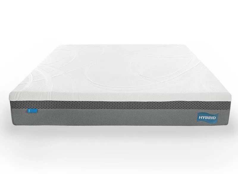 Matelas HYBRID 140 x 190 cm ressorts ensachés et mémoire de forme épaisseur 26 cm