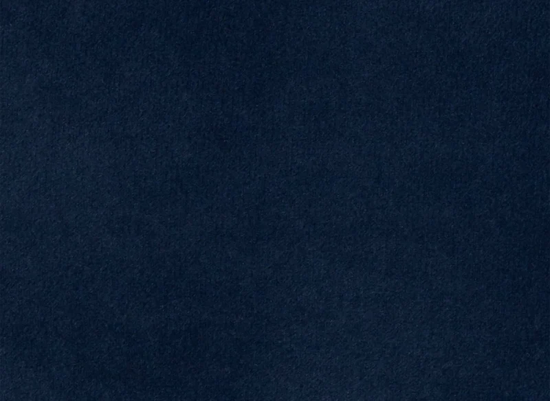 Canapé fixe 2 places capitonné chesterfield velours bleu CARMEN