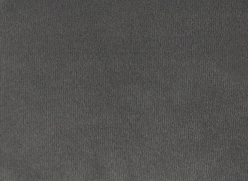 Canapé fixe 2 places capitonné chesterfield velours gris CARMEN