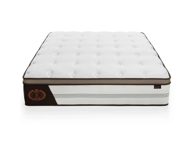 Matelas hybride ROYAL LUX 140 x 190 cm ressorts ensachés et mémoire de forme épaisseur 31 cm