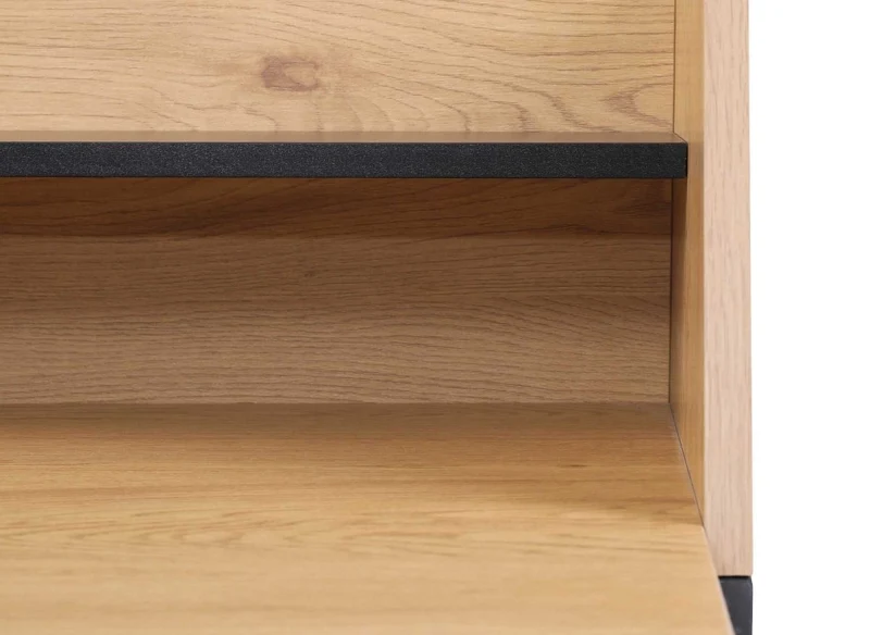 Bureau avec étagère design industriel en bois et métal LUDINE