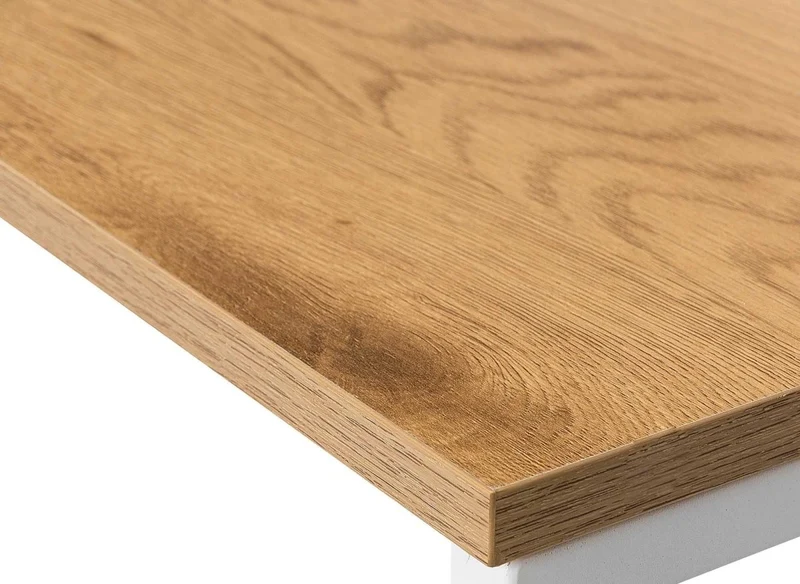 Bureau scandinave avec rangements en bois et métal NORBERT