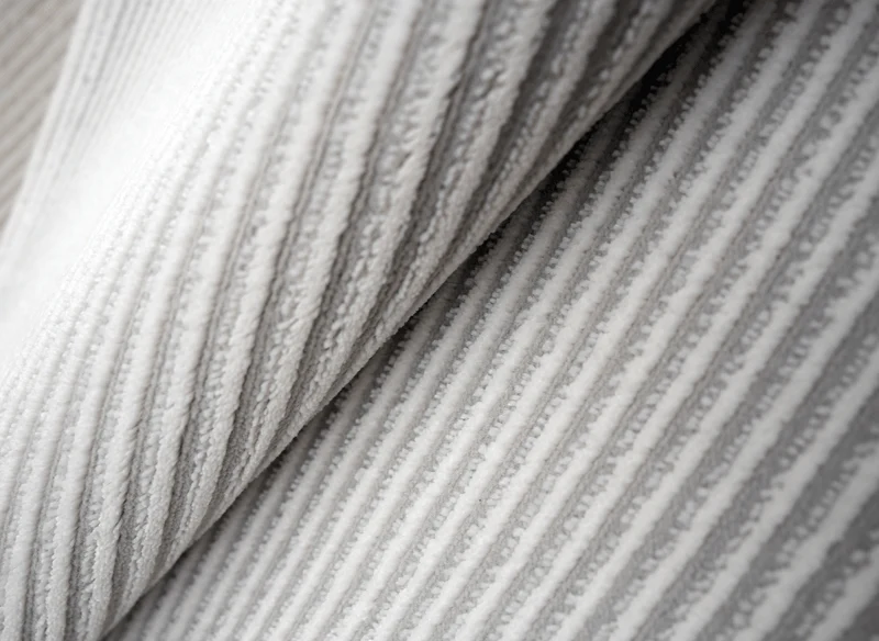 Tapis gris à rayures 160 x 230 cm CLEO