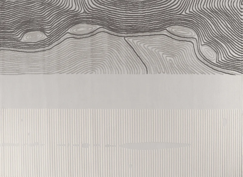 Tapis gris et beige à motifs 160 x 230 cm LYAH