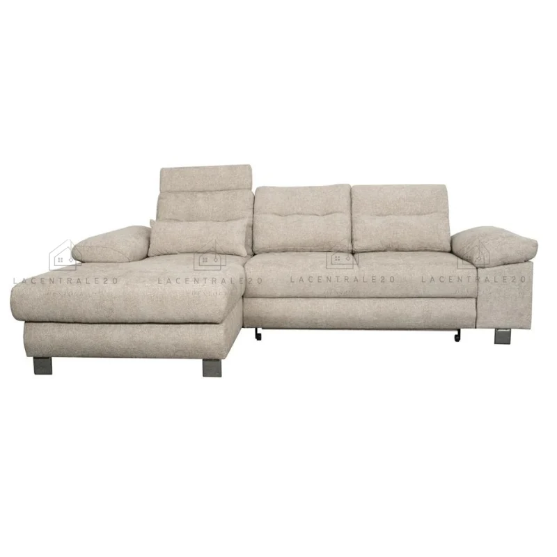Canapé d’angle - Convertible avec coffre de rangement – 260x170 cm - Marseille