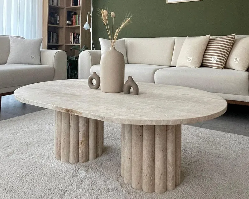 Table basse - Travertin - Octopus