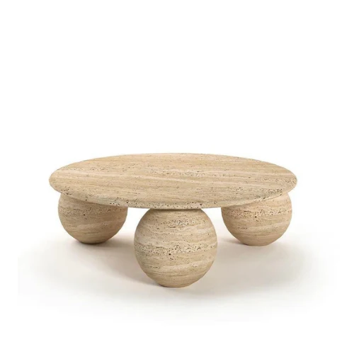 Table basse - Travertin - Ball