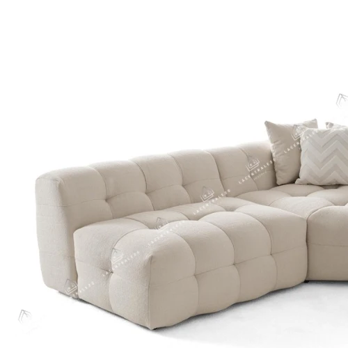 Canapé d’angle – Tissu laine bouclée ou velours - 315 cm – Big Carmen