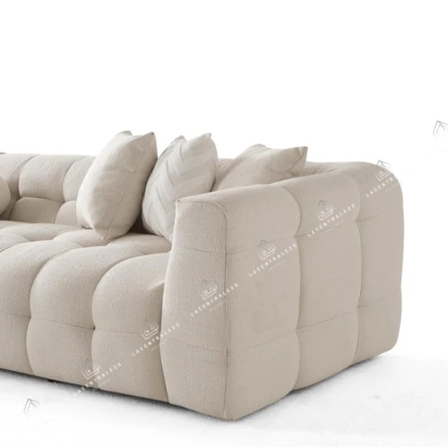 Canapé d’angle – Tissu laine bouclée ou velours - 315 cm – Big Carmen