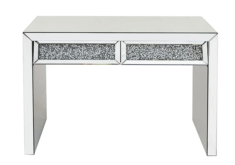 Console coiffeuse miroir cristaux - Ava