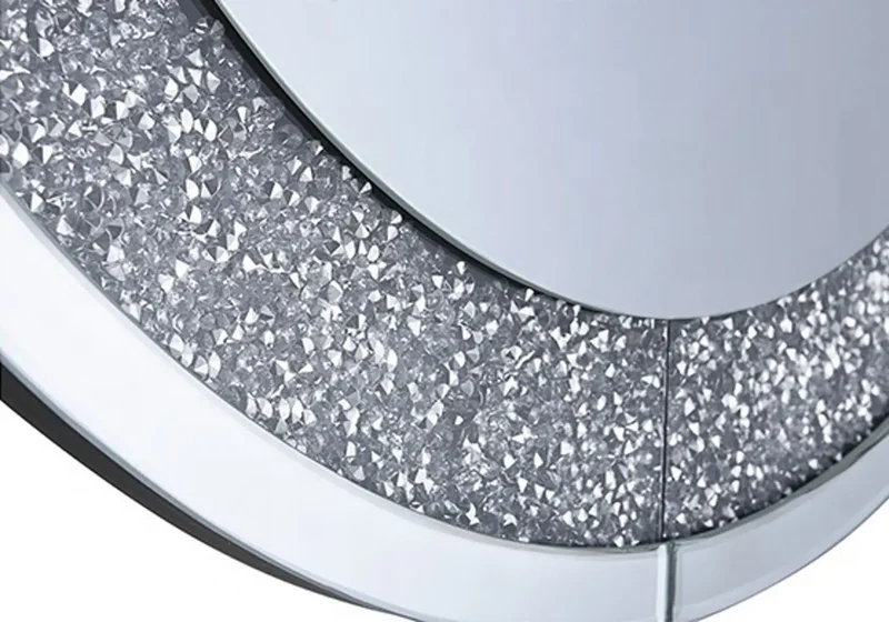 Miroir rond design diamant - Ava