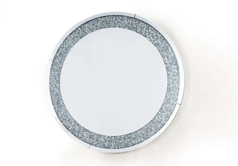 Miroir rond design diamant - Ava