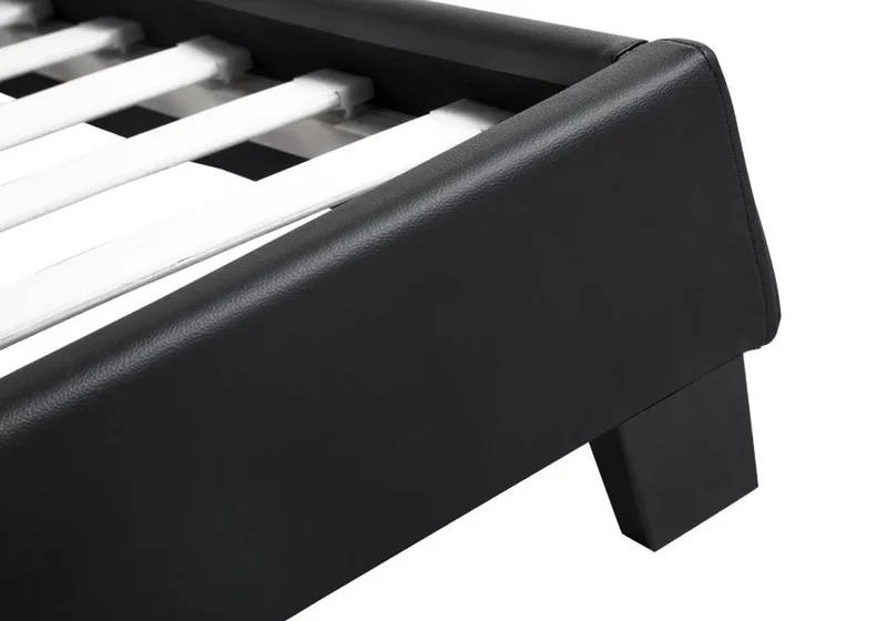 Lit double simili noir - Soft